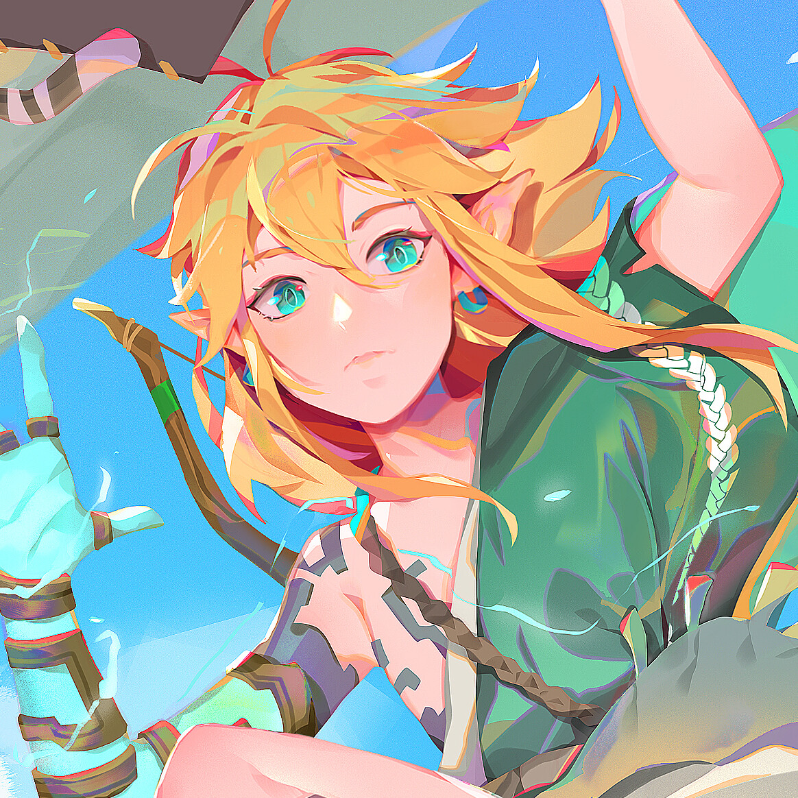 Sharing my Legend of Zelda Tears of the Kingdom Link fanart! : r