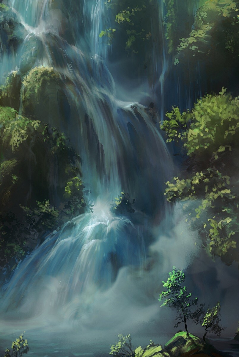 waterfall detail 02 aerroscape