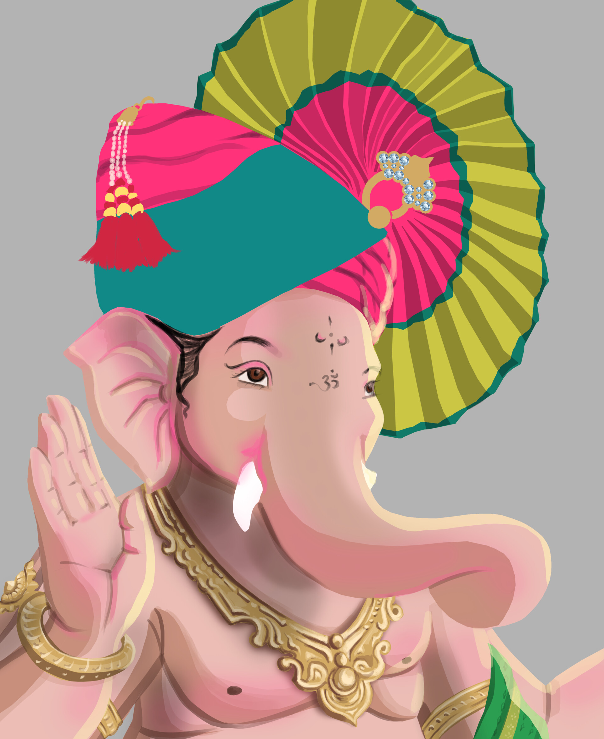 Shree Ganesha, Drawing by Sonia Mor | Artmajeur
