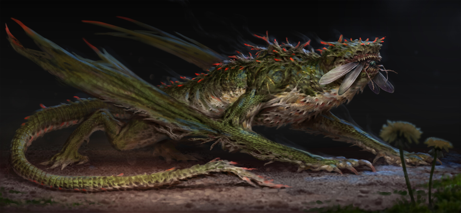 ArtStation - Grass dragon