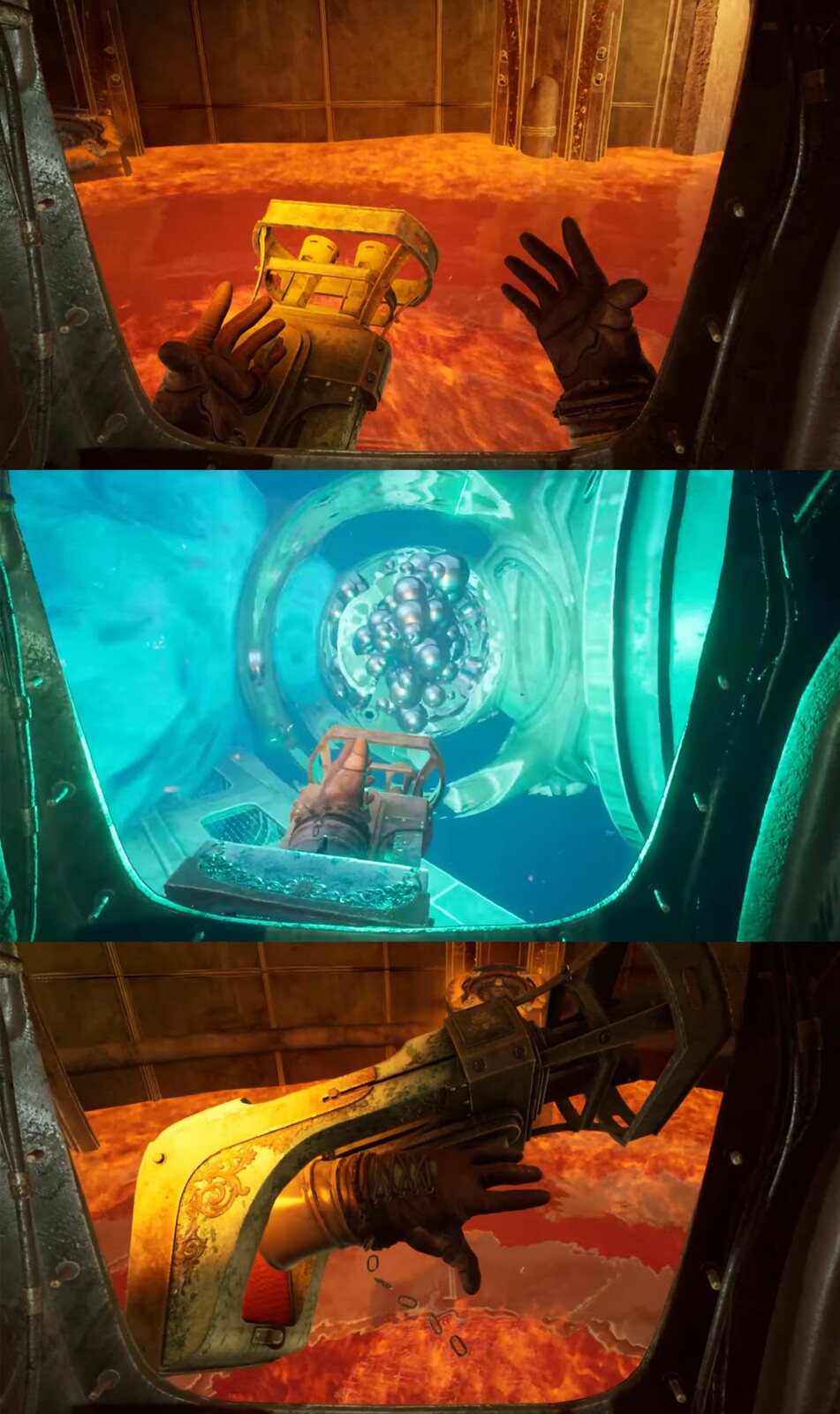 In-game screenshots. Credit: A Wolf in VR on YouTube