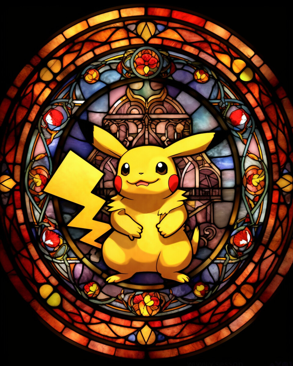 Pokemon Stained Glass Art [Book]