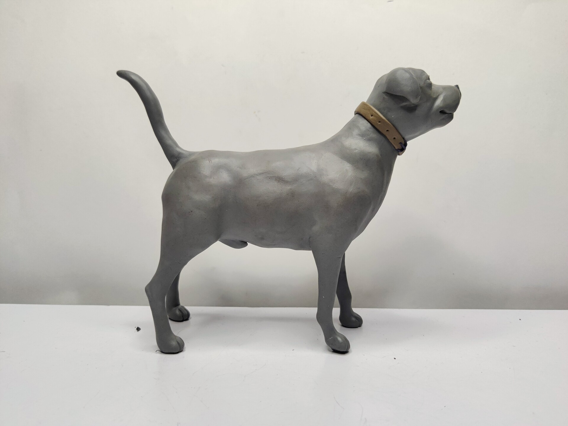 Dog sculpture clay sales
