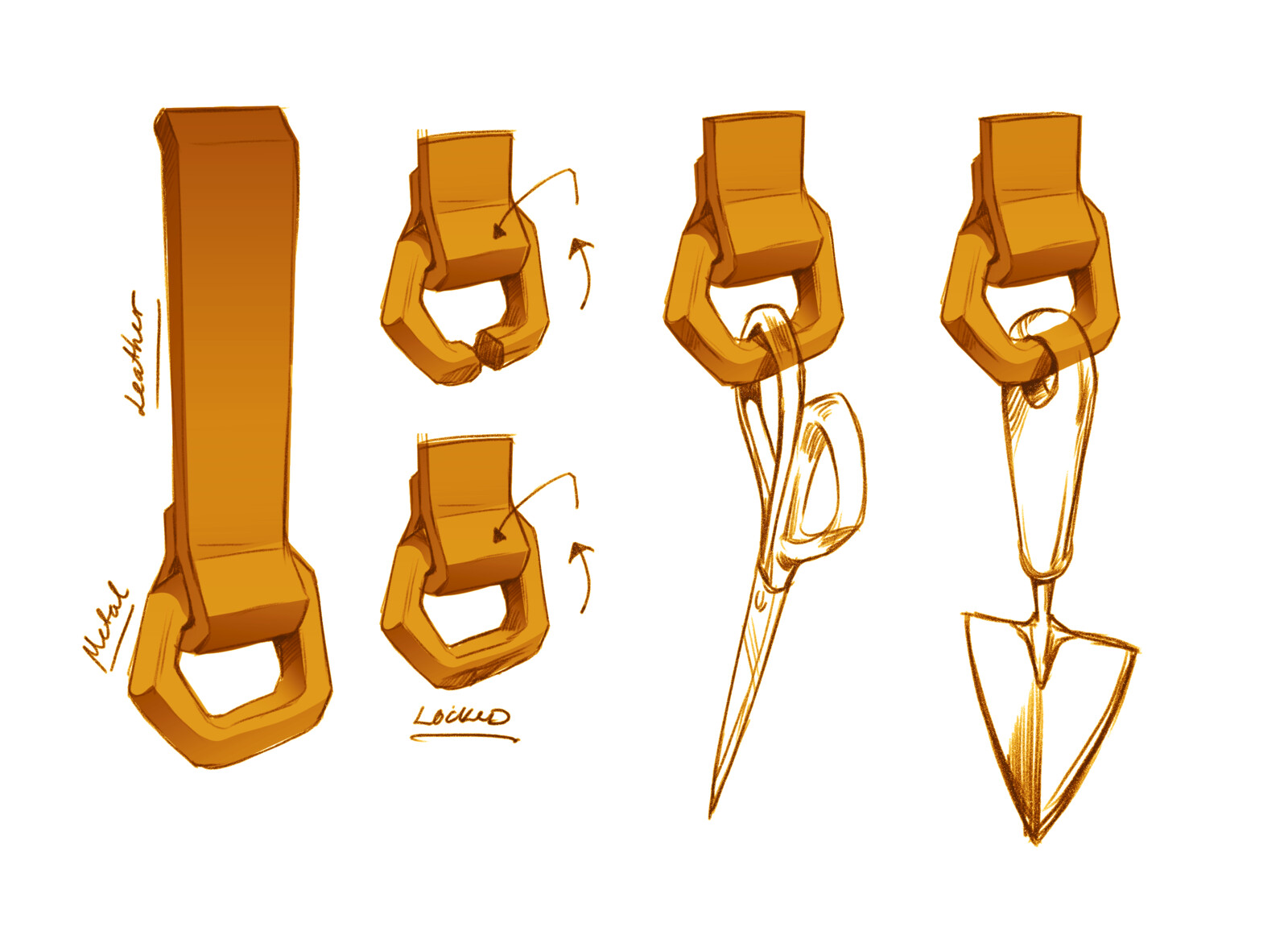 the functionality of the cape straps for the tools