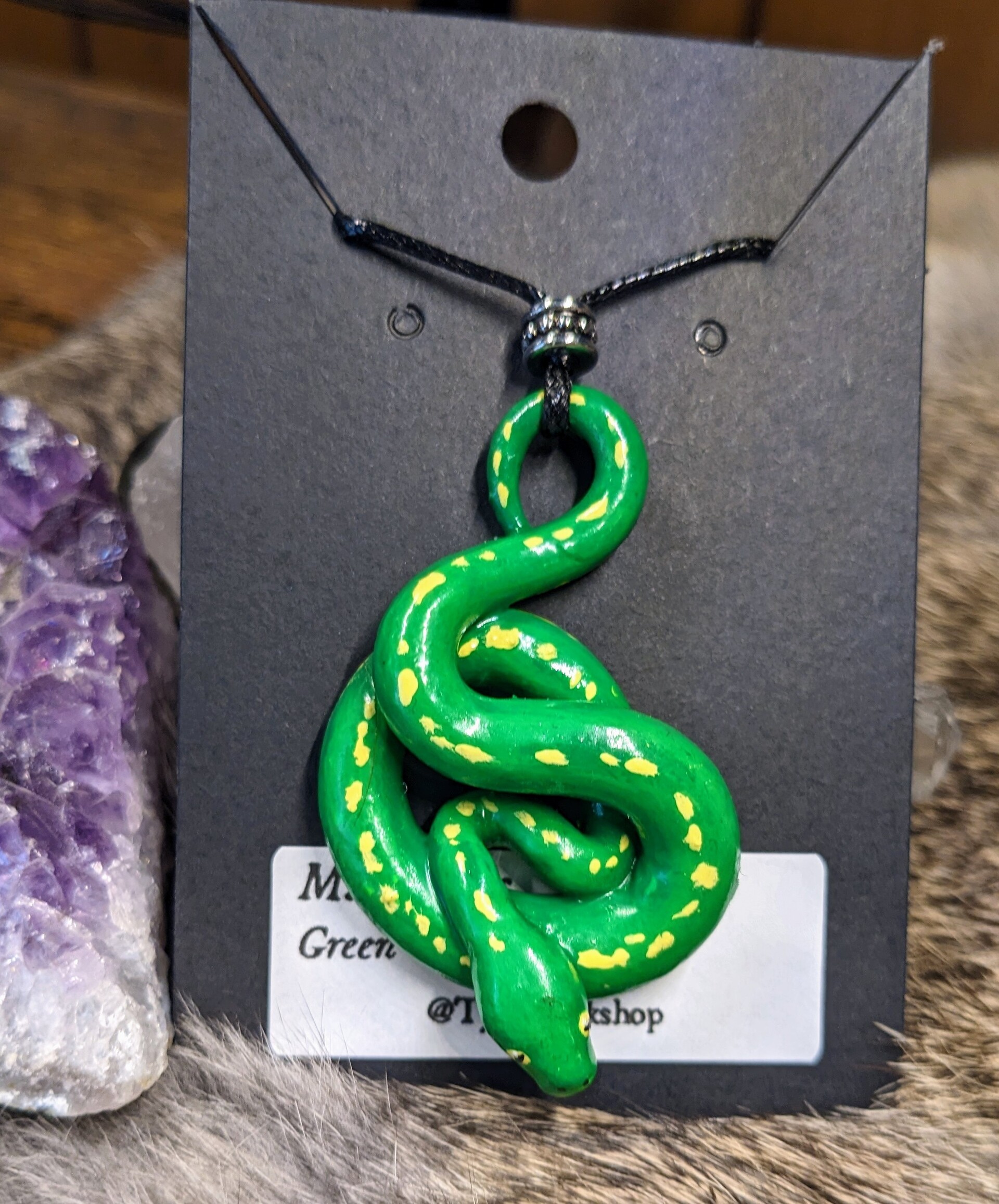 Purple Green Tree Python