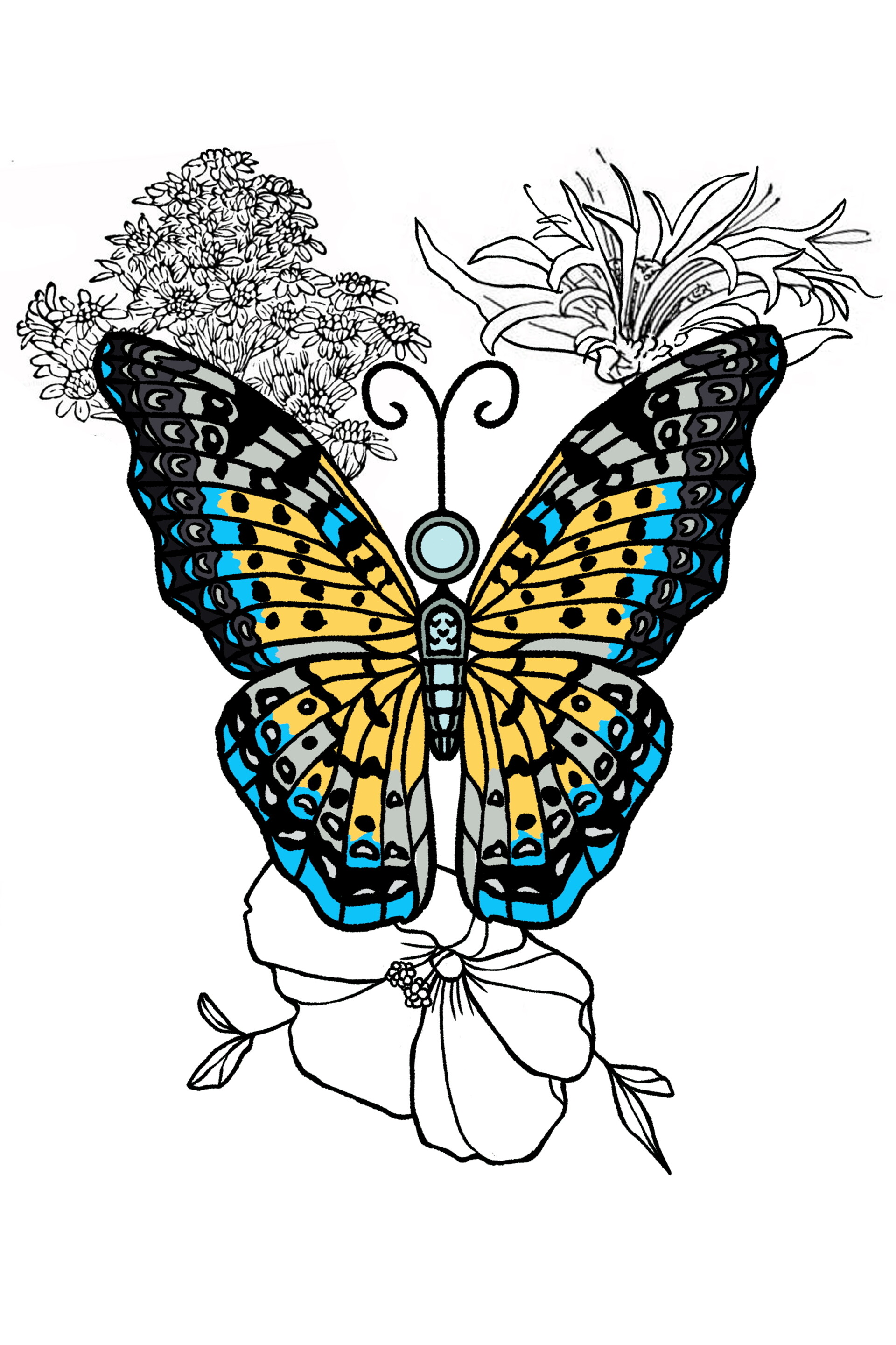Butterfly Memorial tattoo by GlorifiedDoorbell on DeviantArt