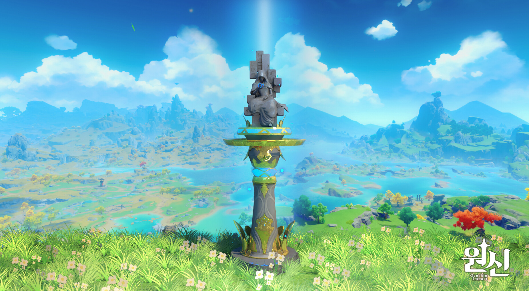 ArtStation Genshin impact Seven god statues of moarx