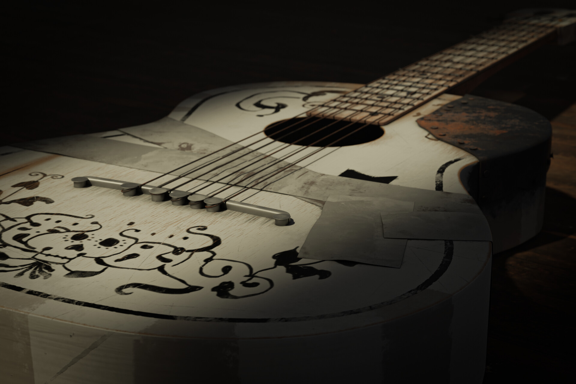 ArtStation - Miguel's guitar from Pixar's movie: Coco