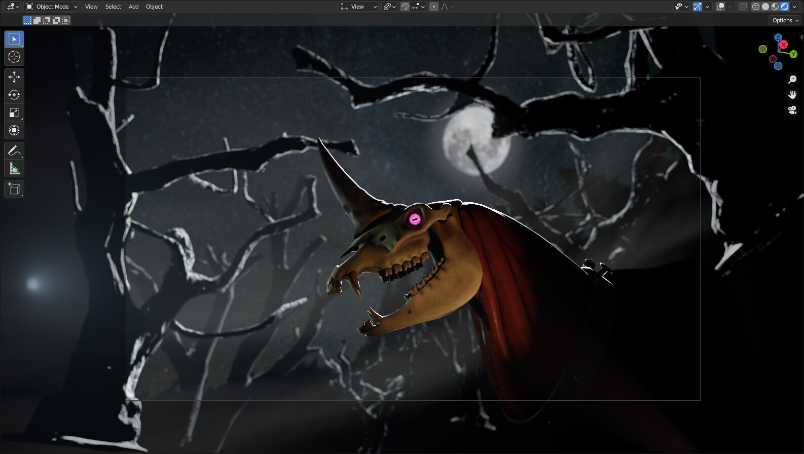 In-editor view through camera