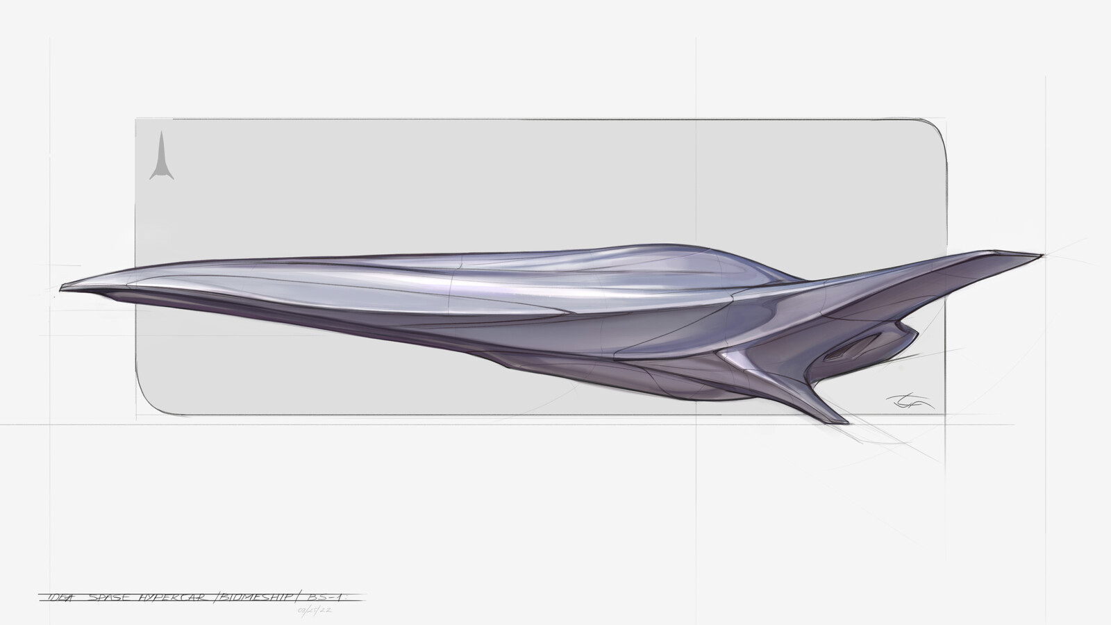 Concept design sketch
A vehicle concept made for a personal BIOME project. The biomeship is powered by an advanced hydrogen and electricity generation system. One of the sources of inspiration language form was the black swift and dolphins.

