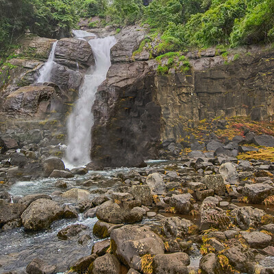 Akshath rao stream cliff waterfall