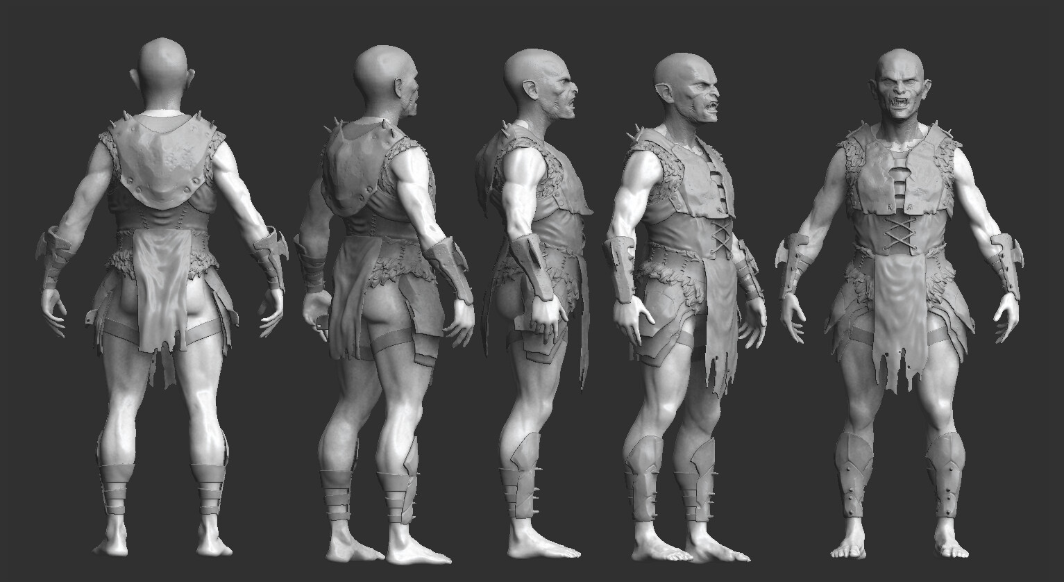 ArtStation - Sharku > orc scout > wip