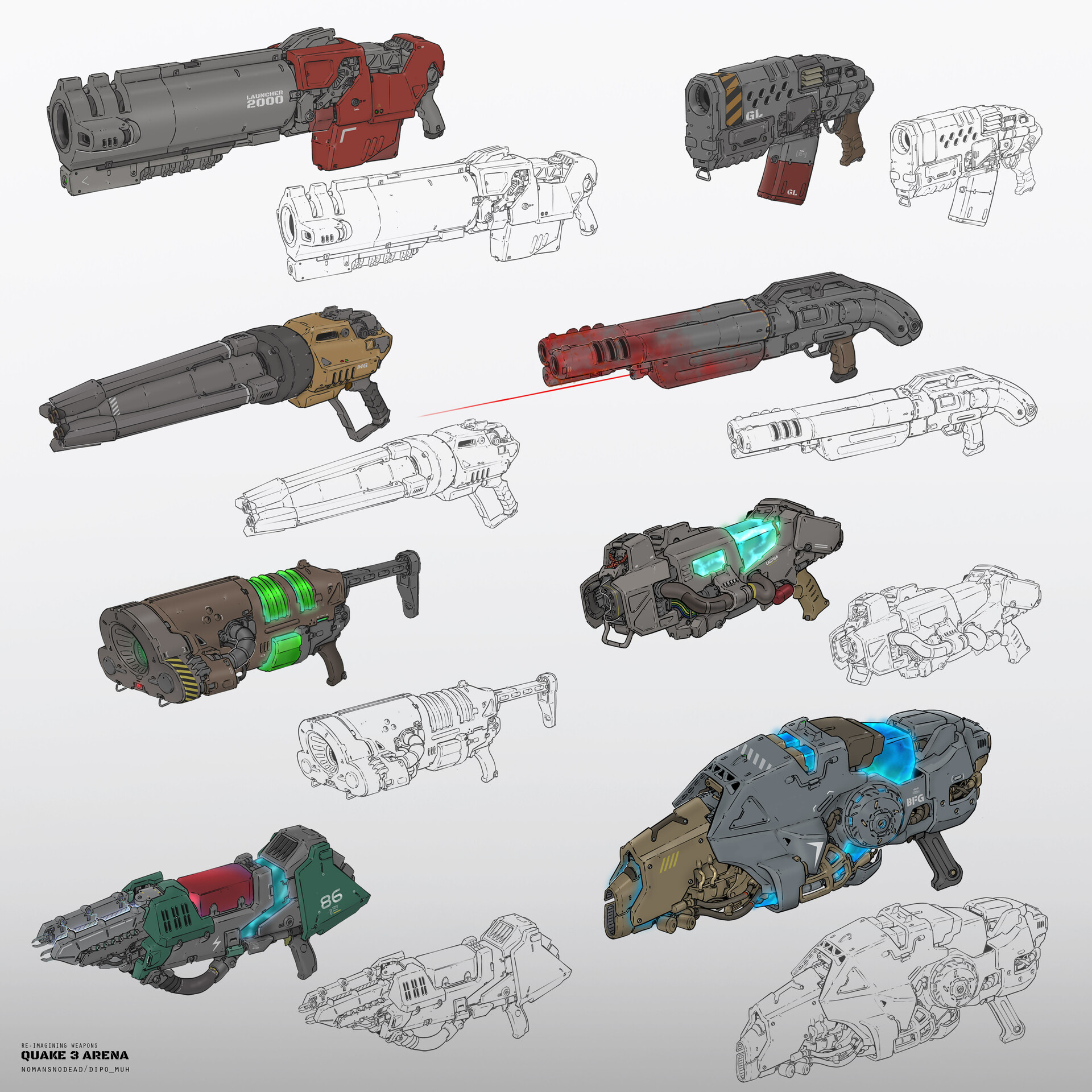 Artstation quake 3 reimagining
