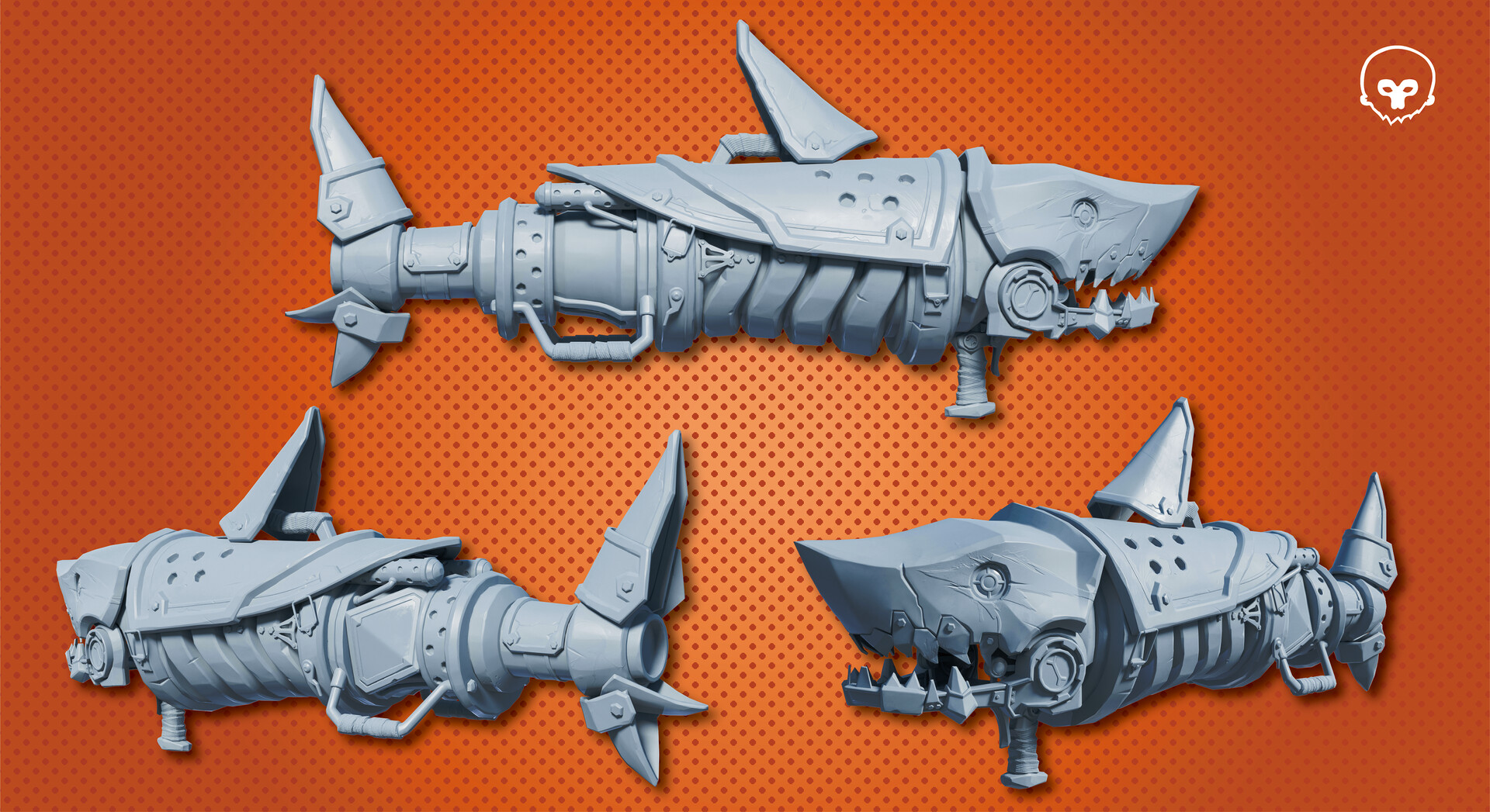 地精今天建模了吗 Fishbones