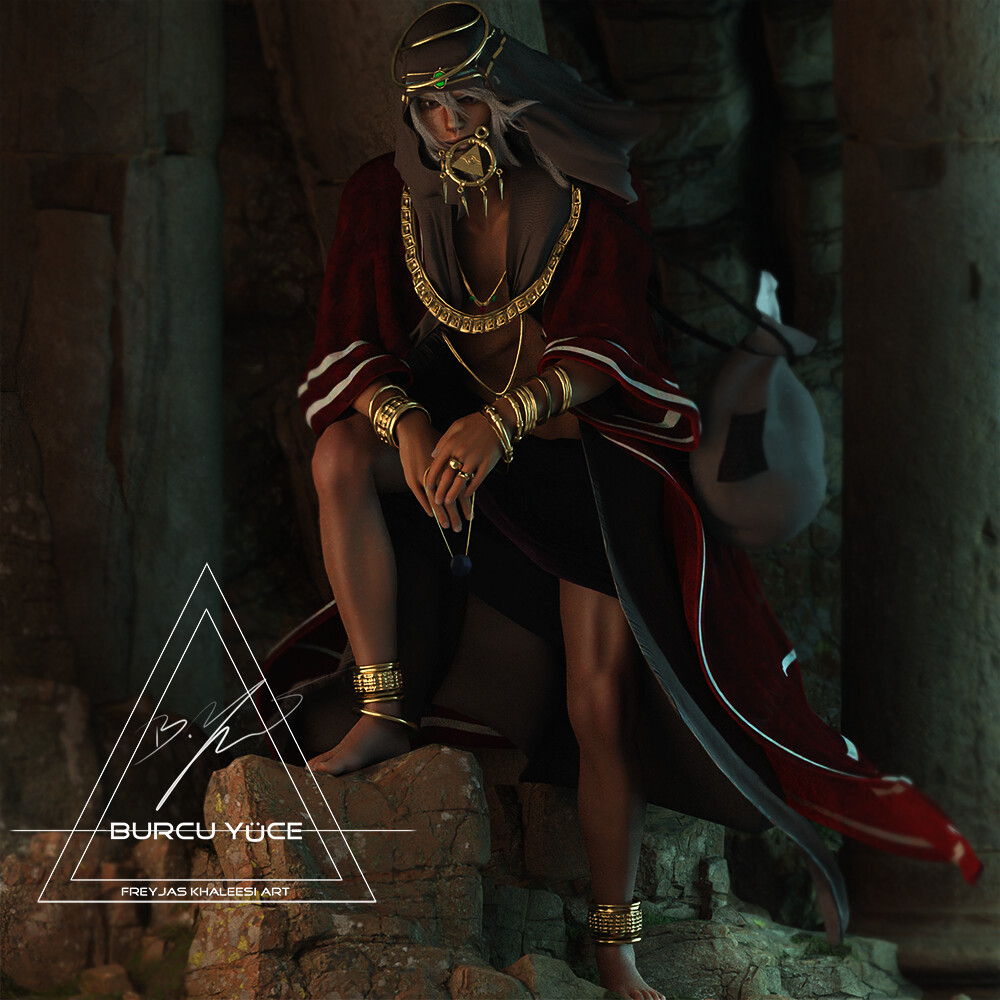 Burcu Yüce : Freyjas_Khaleesi_Art - Thief King Bakura - Yu-Gi-Oh!, image size:1000x1000