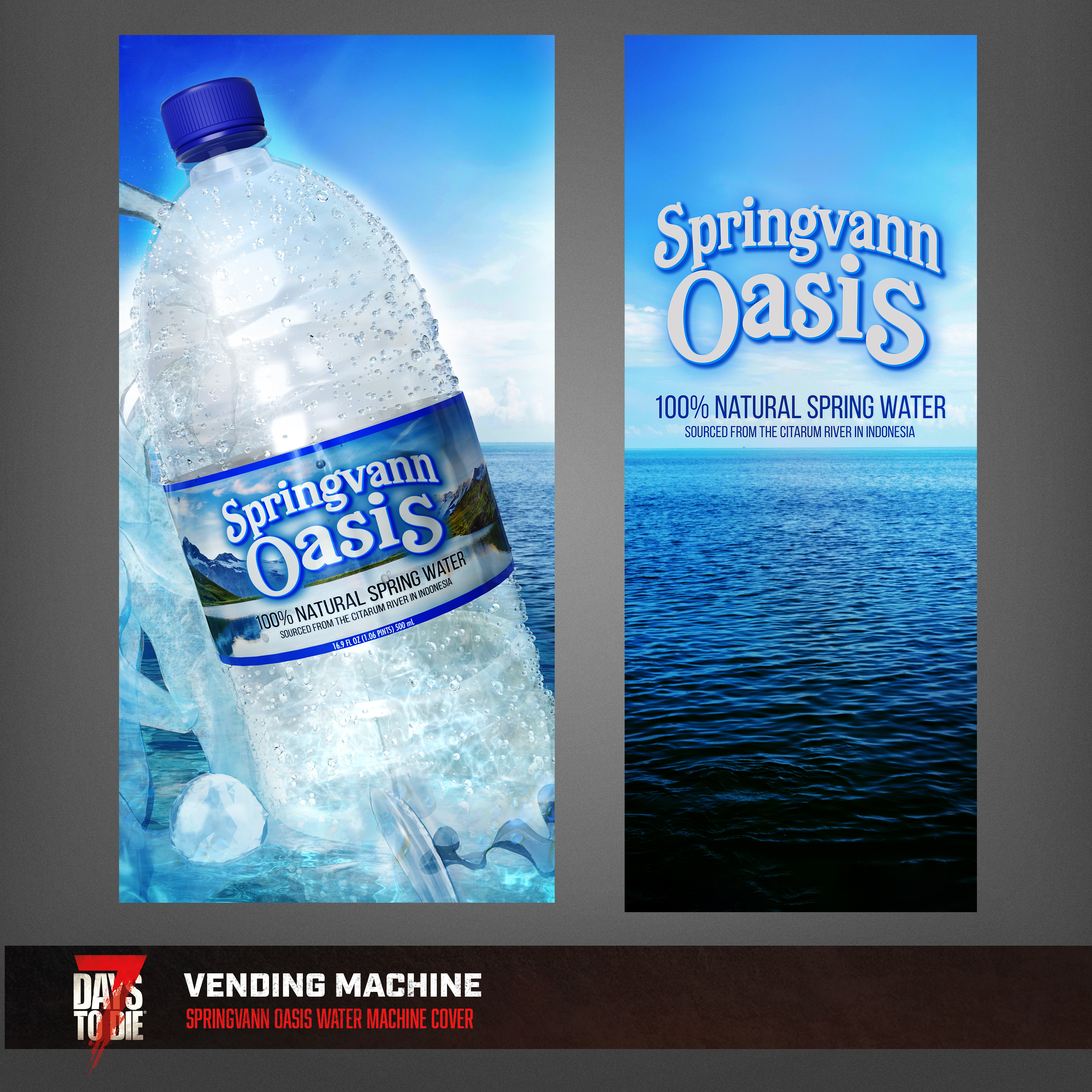 I had a lot of fun with Springvann Oasis, as I love drinking cold water in water bottles. I actually modeled this asset completely myself (although I had to follow a tutorial!)