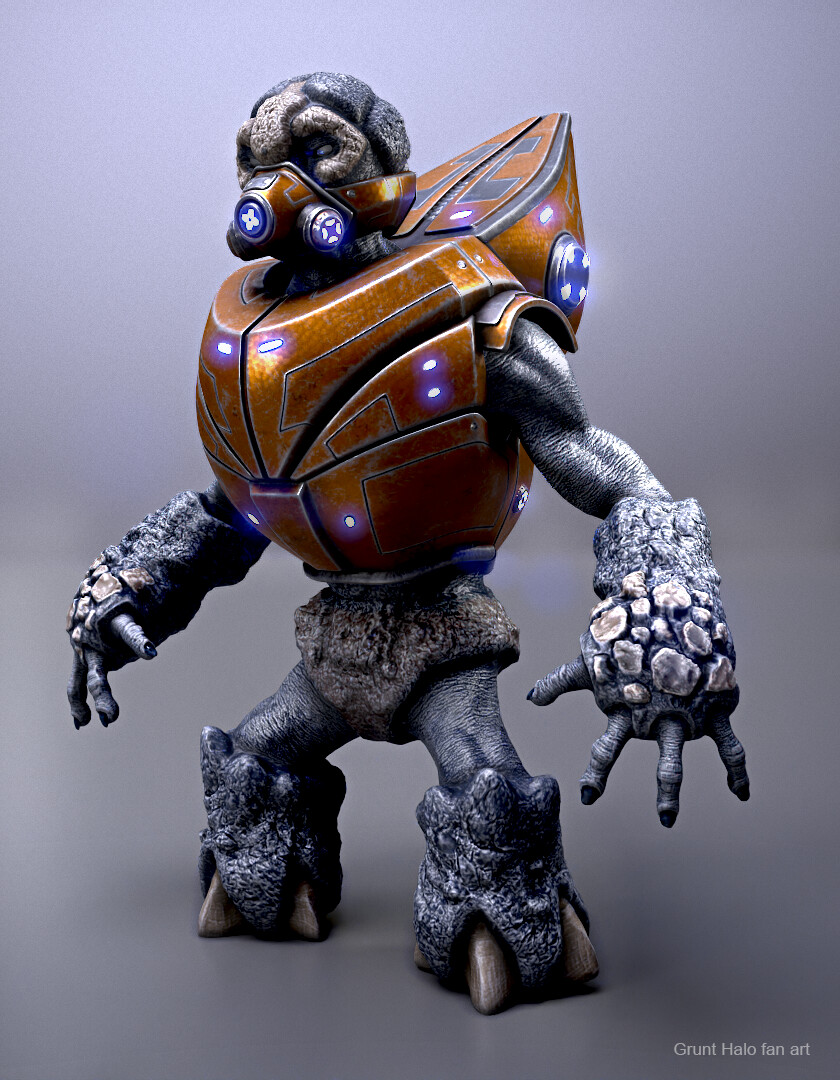 ArtStation Grunt Halo fan art