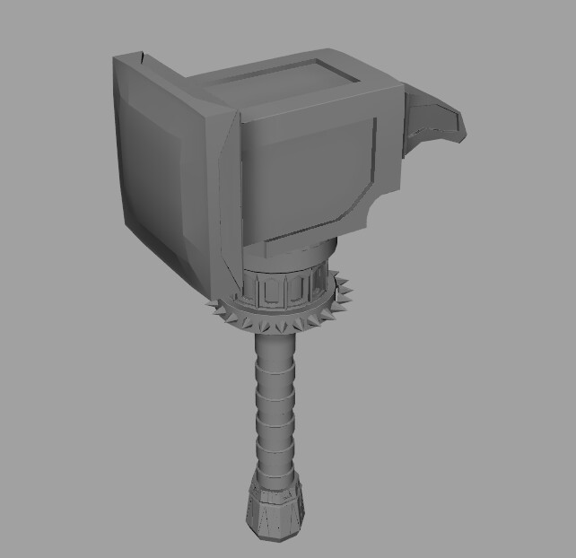 ArtStation Practice modeling D&D Hammer