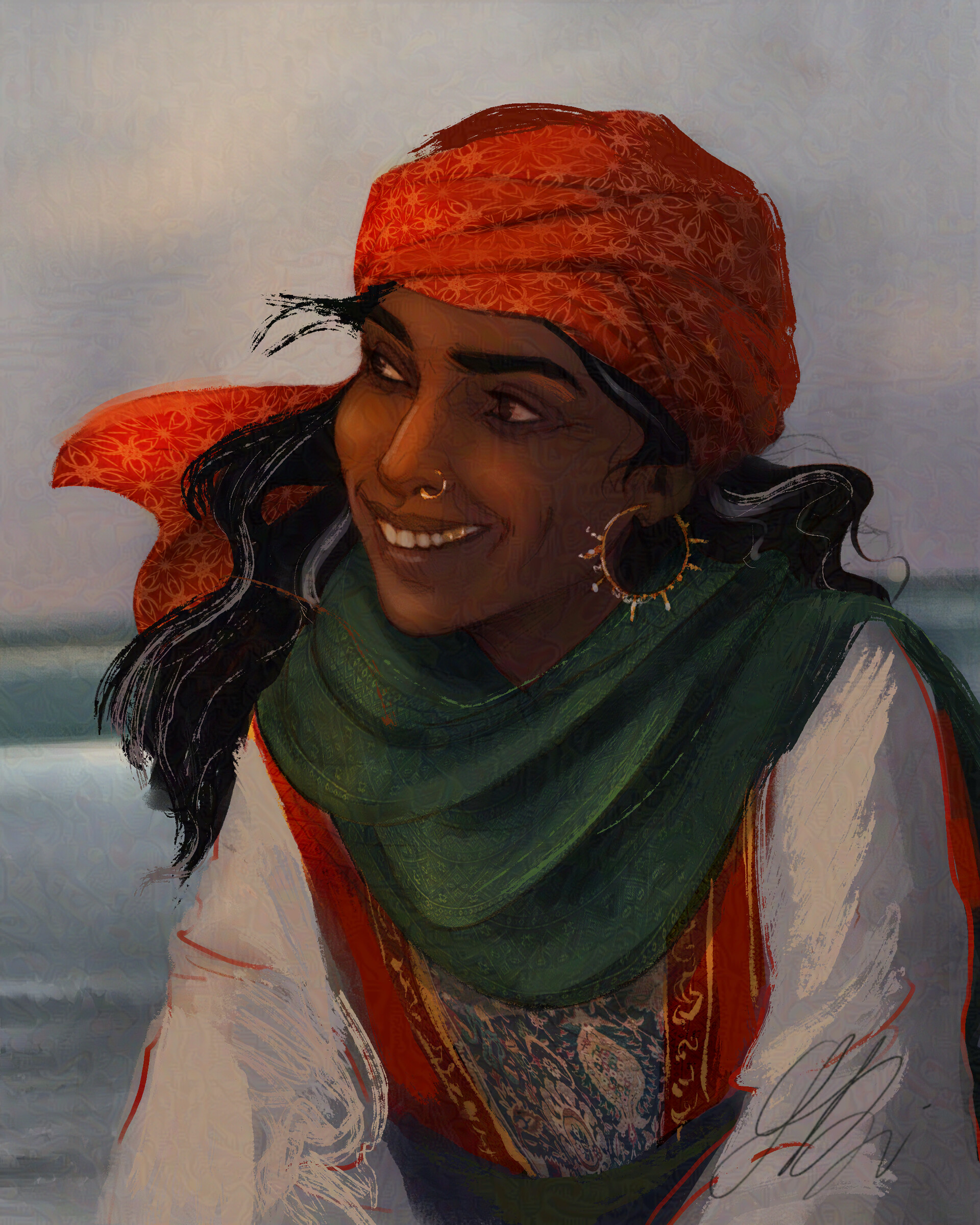 ArtStation - Amina Al-Sirafi - Portrait