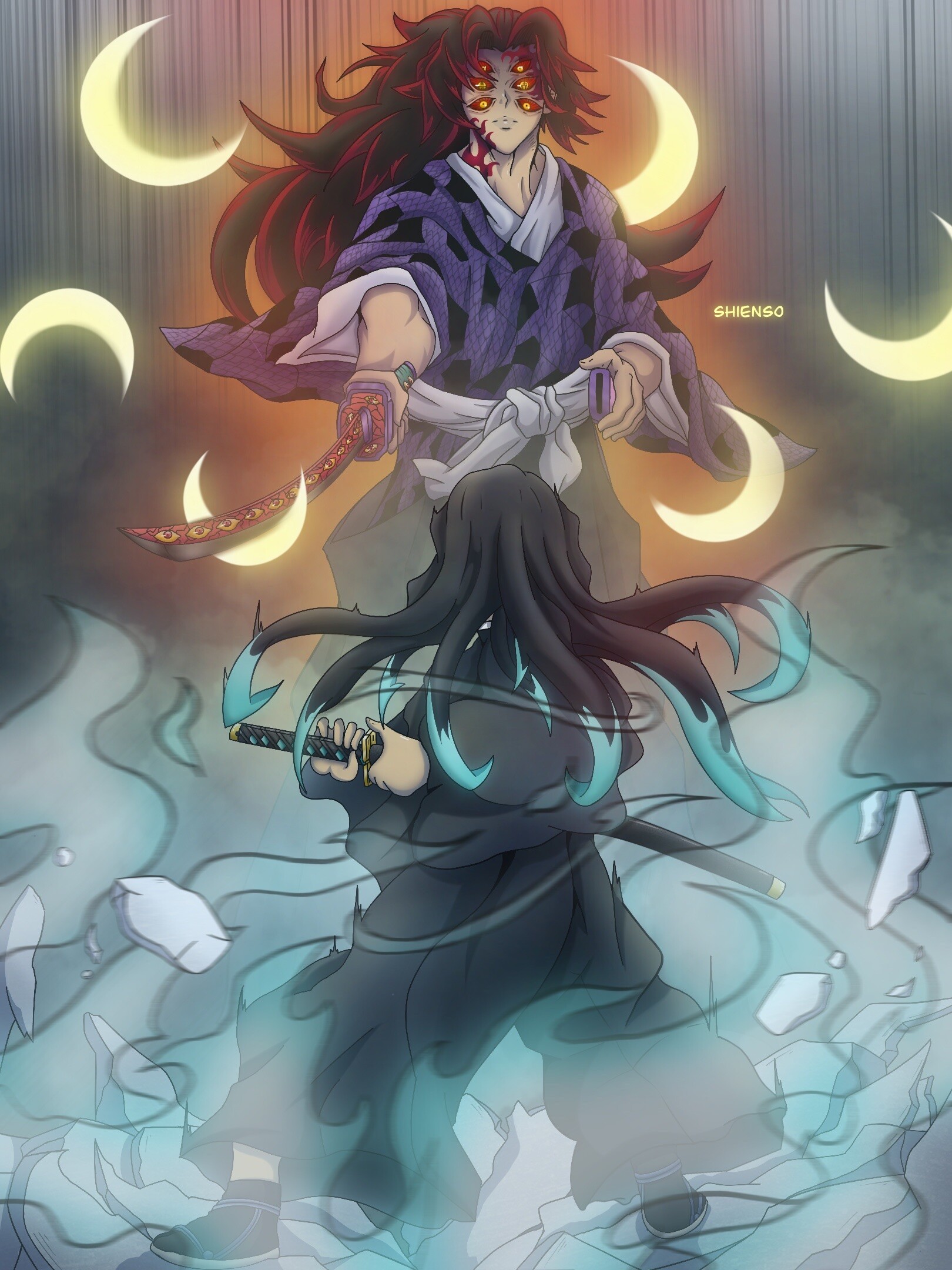 ArtStation - Muichiro Vs Kokushibo