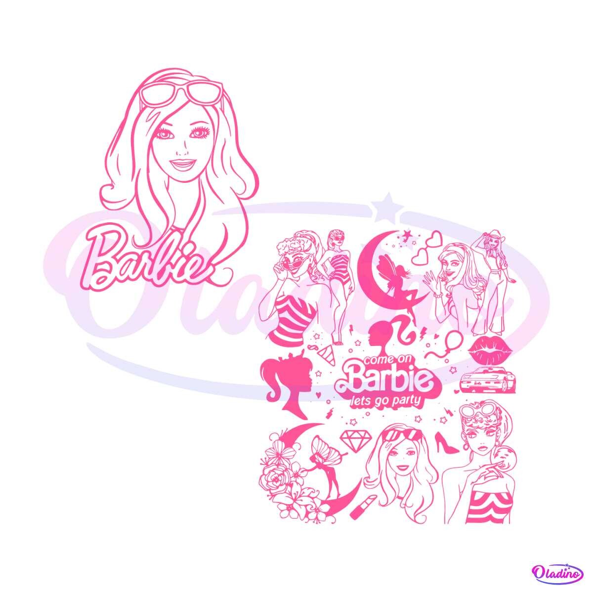 ArtStation - Barbie Movie Doodle Art Princess Barbie Movies 2023 SVG File