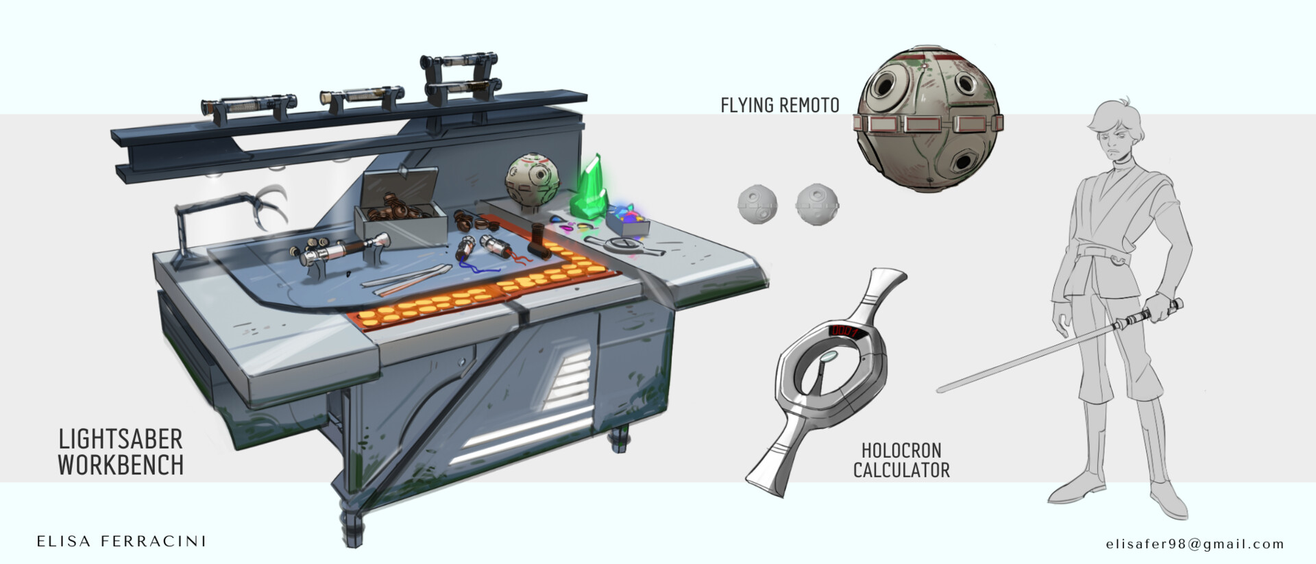 ArtStation Prop designs for Star Wars Fan Project