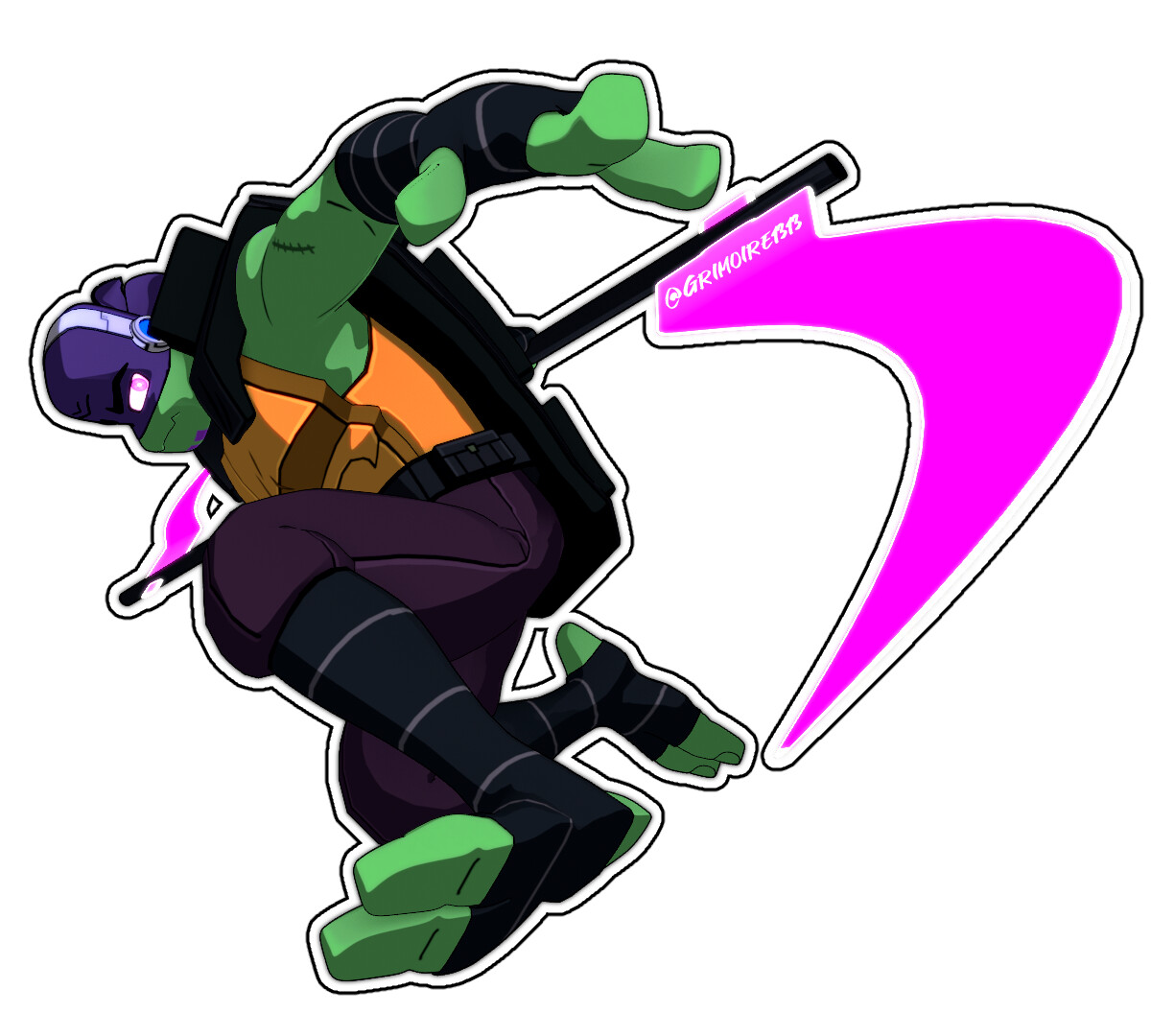 Artstation rottmnt artwork future donnie 01