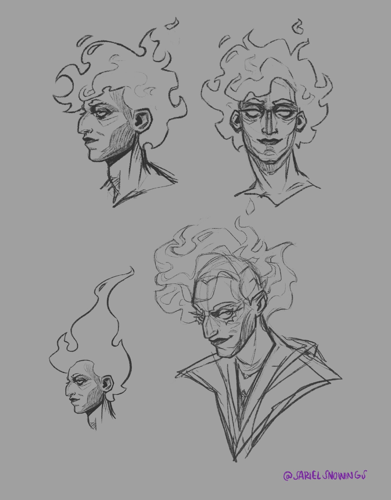 Final face sketches