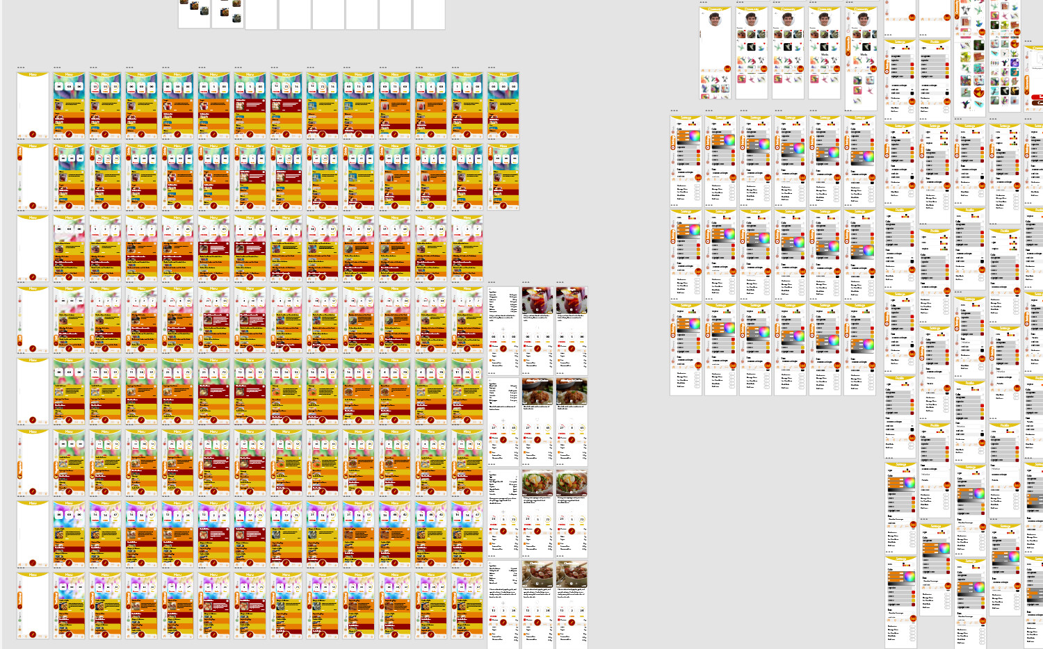 Hummming Bird: For the app for the third project for VC - 261, It basically utilized the entire workspace, so I had to screen capture it into 4 parts.