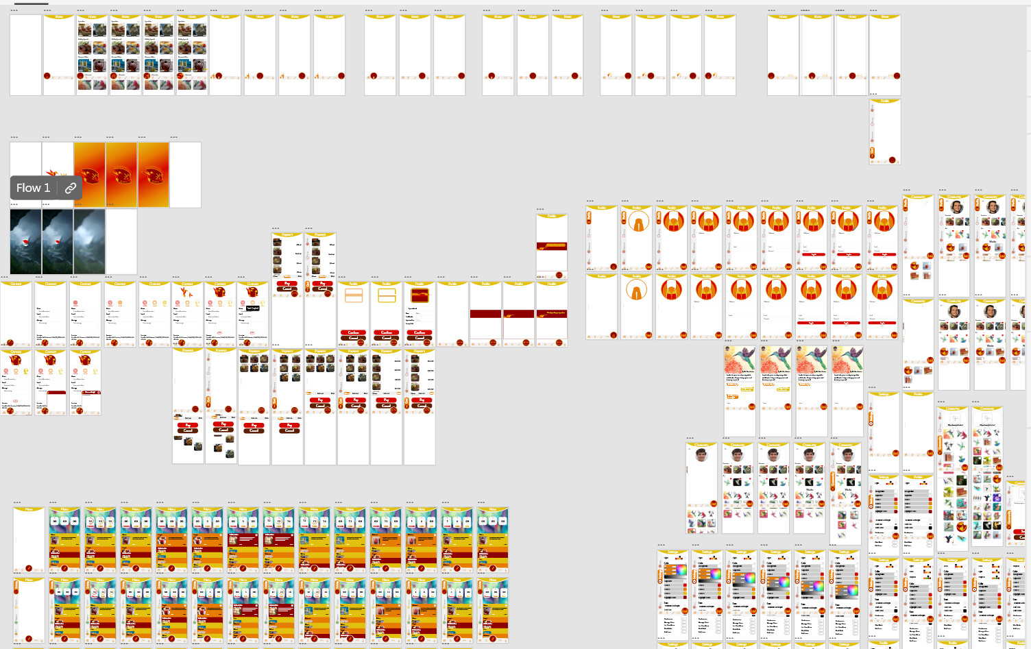 Hummming Bird: For the app for the third project for VC - 261, It basically utilized the entire workspace, so I had to screen capture it into 4 parts.