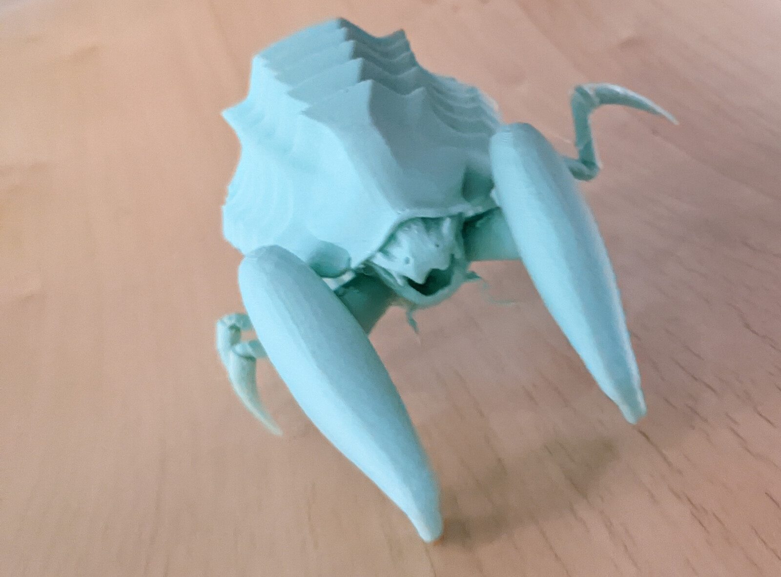 Alien bug: 3D printed creature design based off of some concept art I found online. For VC - 345.