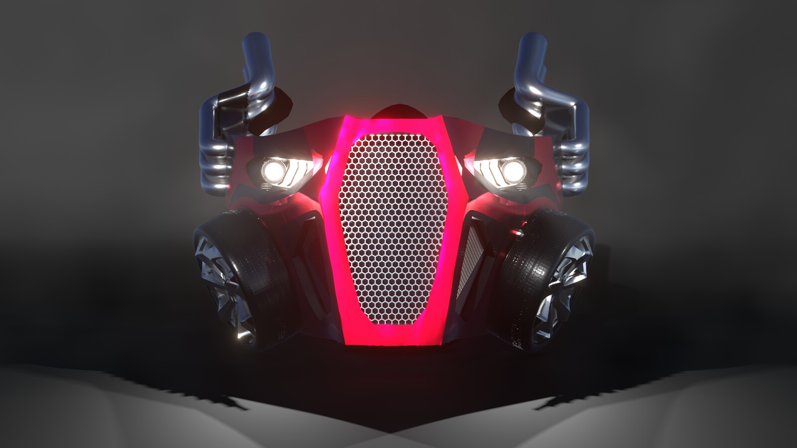 Car Mask: Final render for the automotive-themed face mask. For VC - 345. 