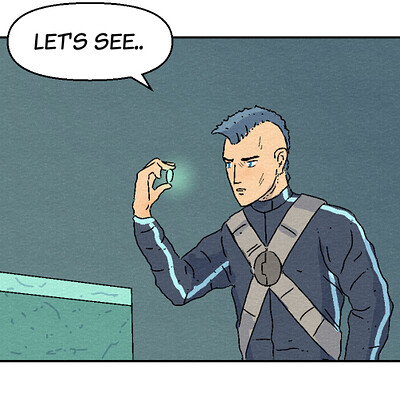 Keenan and Kiki comic book art