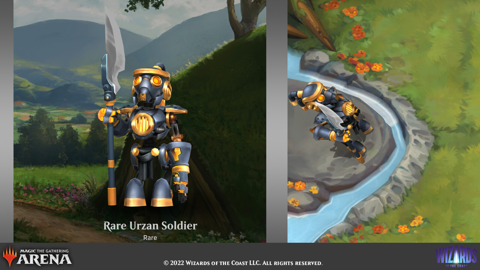 Select pet and game views for the Rare Urzan Solider