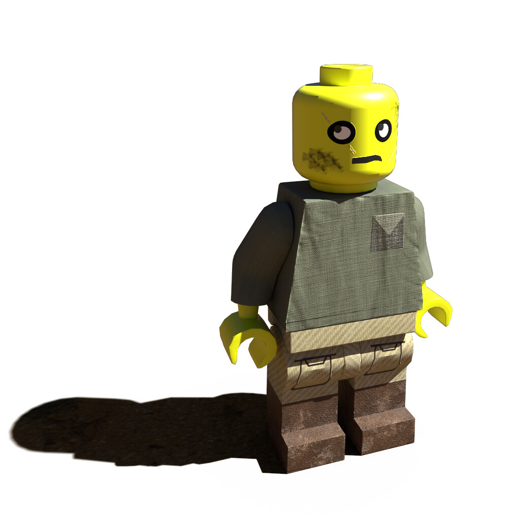 ArtStation 3D Art Fundamentals Lego Man Model Rendered