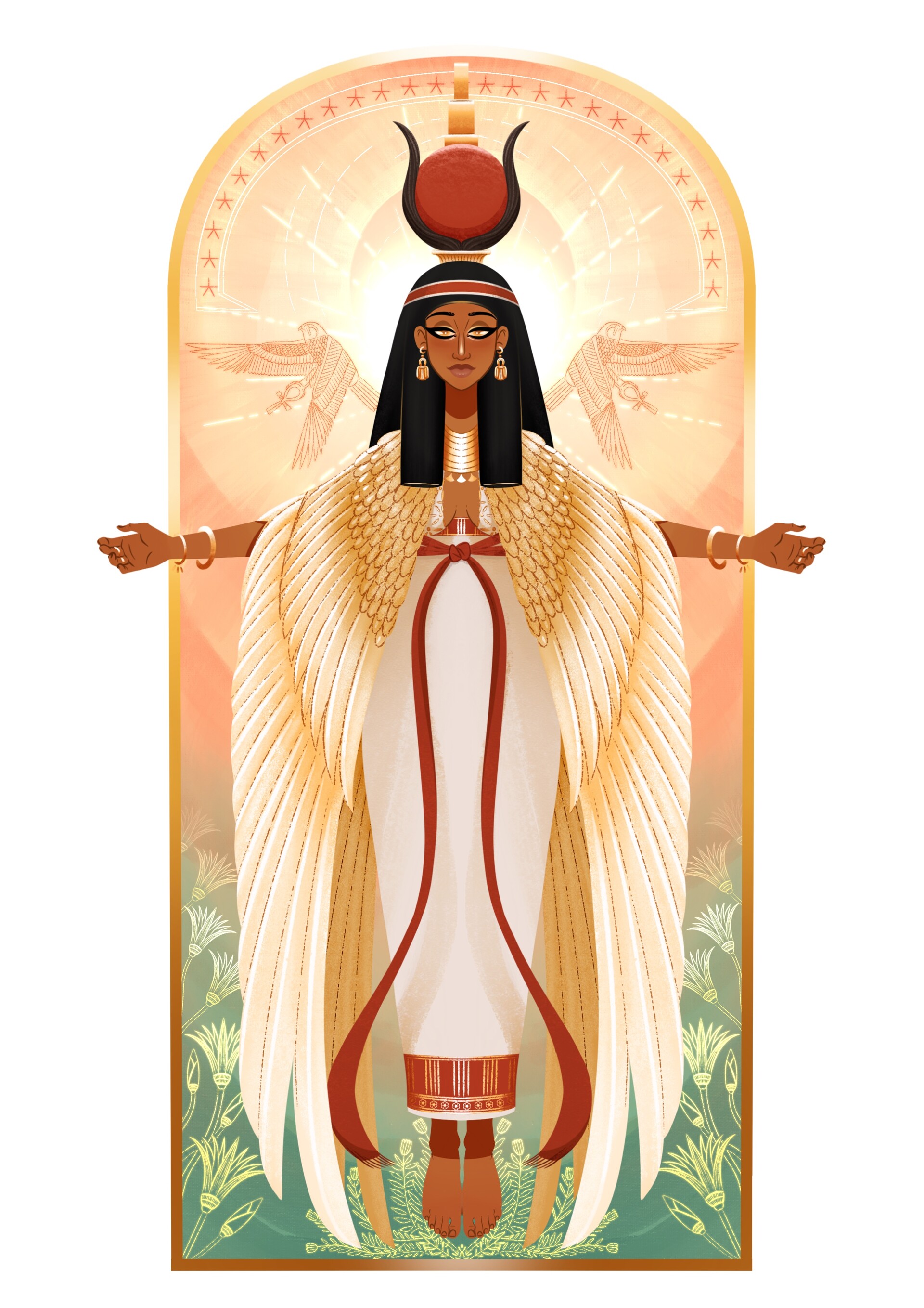 Artstation Isis Egyptian Goddess