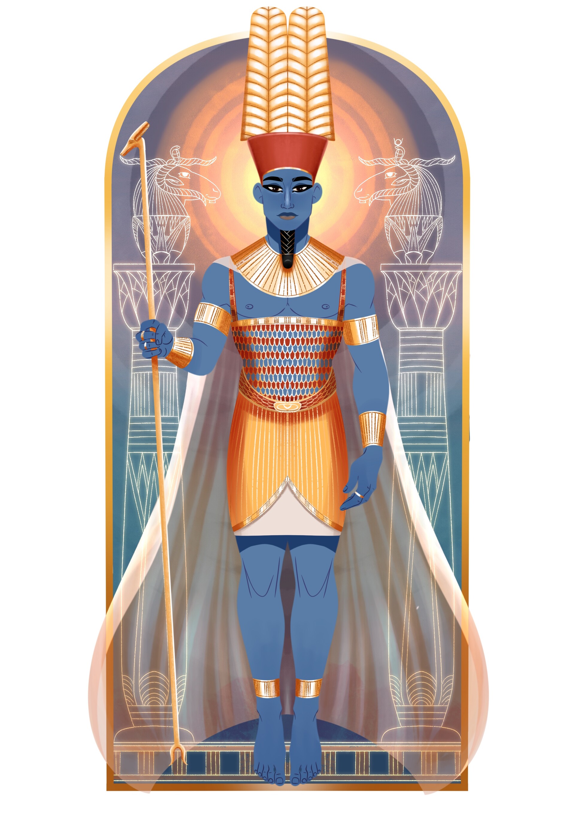 ArtStation - Amon, Egyptian patron god