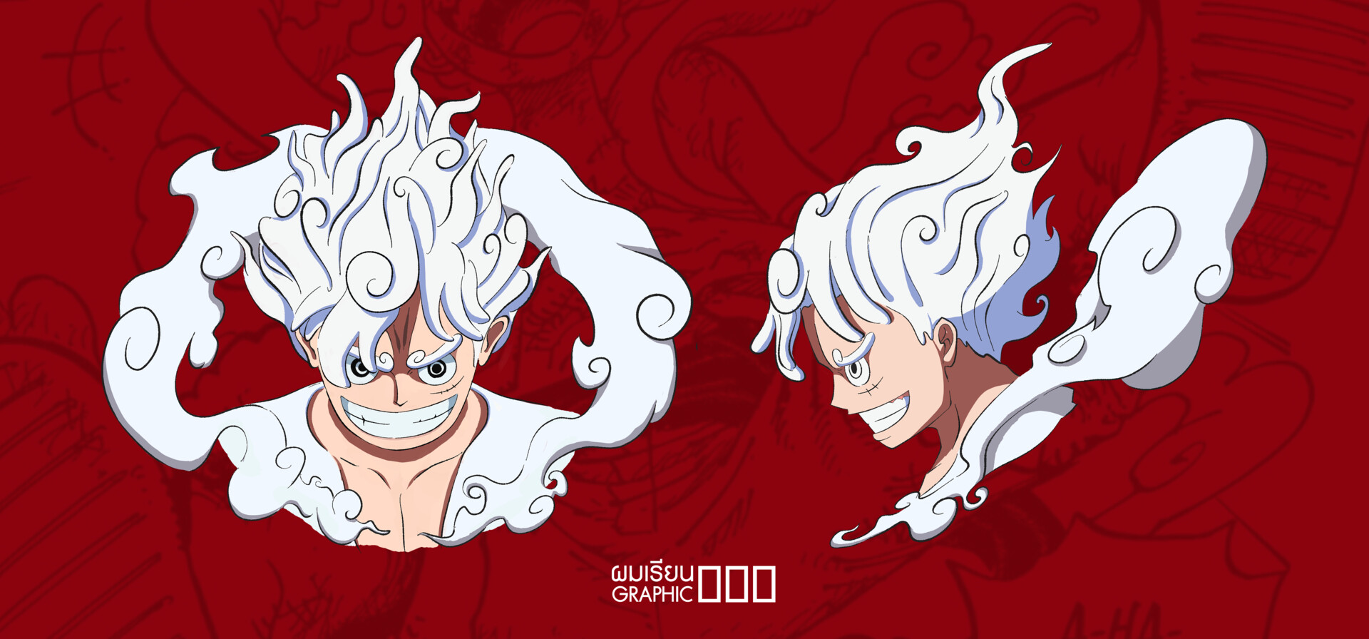 ArtStation - Luffy Gear 5 Sun God Nika