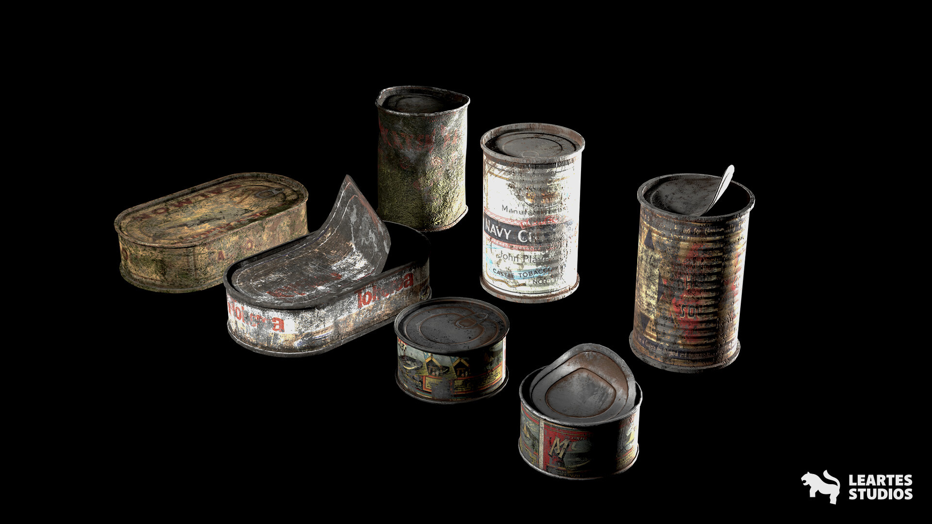 ArtStation - Post Apocalyptic Food Cans