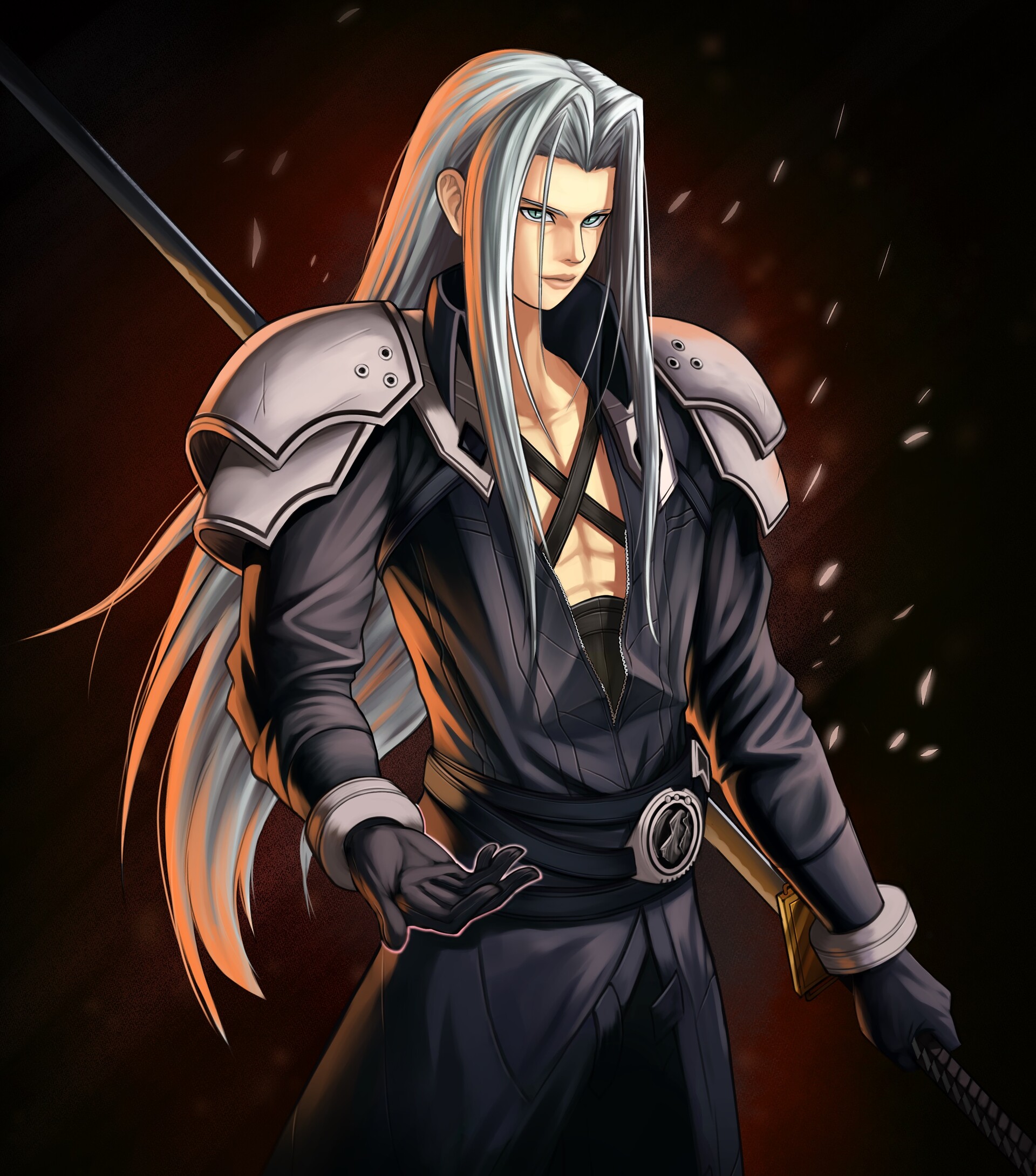 How To Draw Anime Sephiroth, Step by Step, Drawing Guide, by Dawn - DragoArt