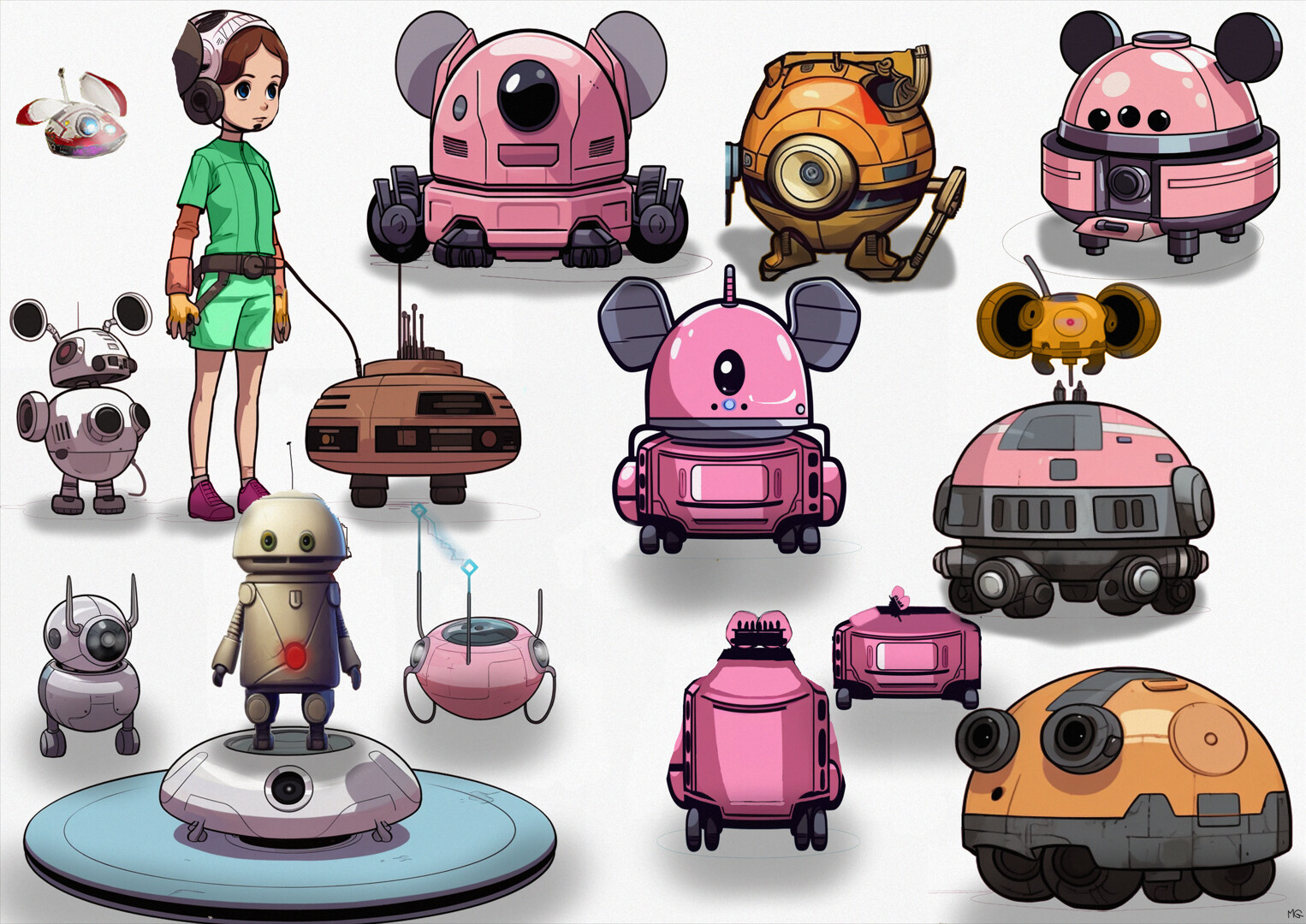 Droids and Leia