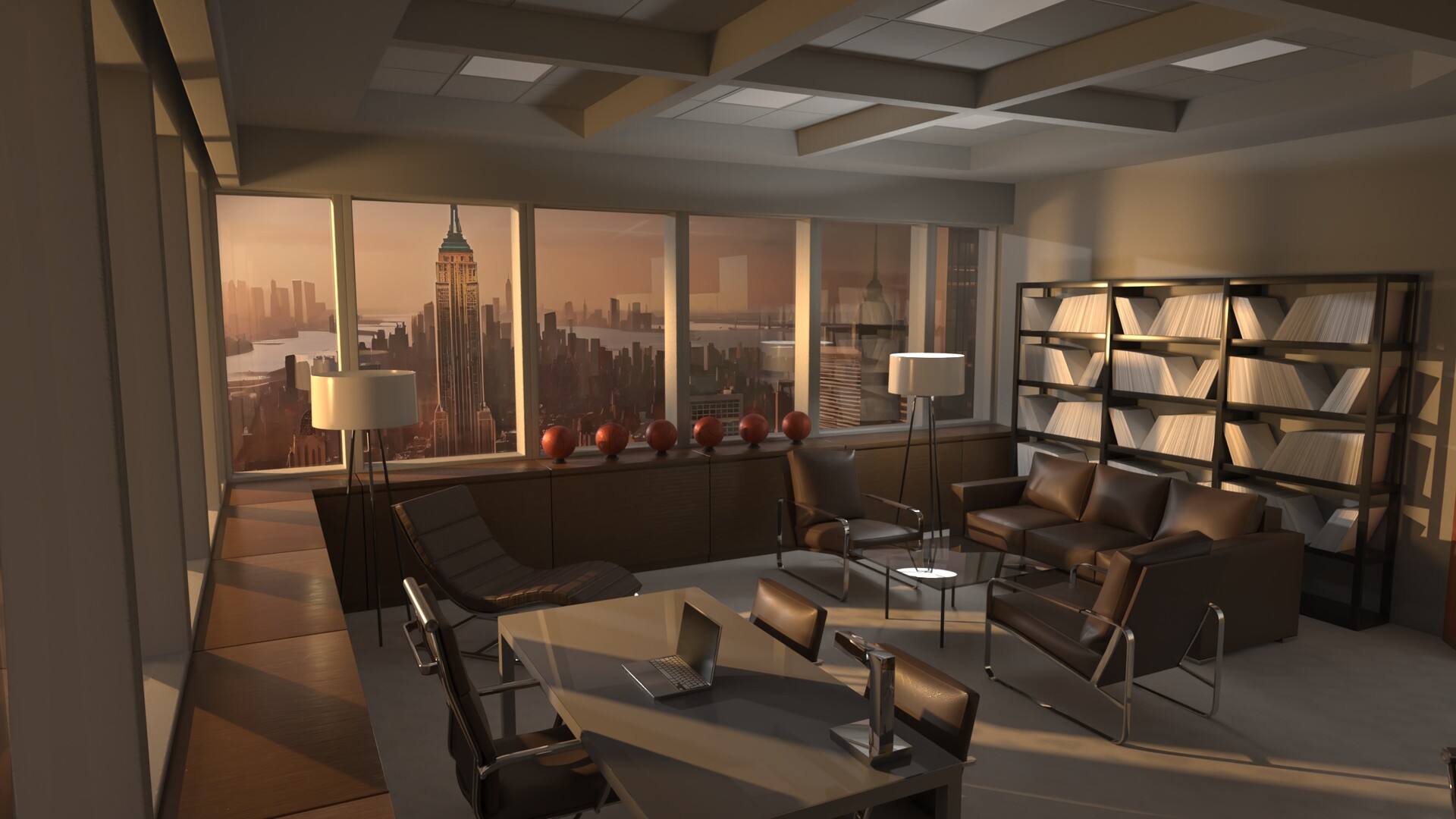 ArtStation Harvey Specter Office