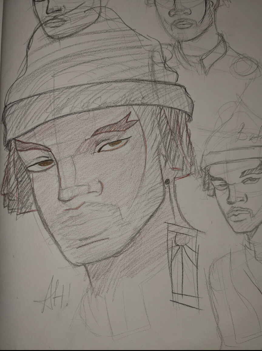 Mixing facial features; my brother, amine, and rengoku 
