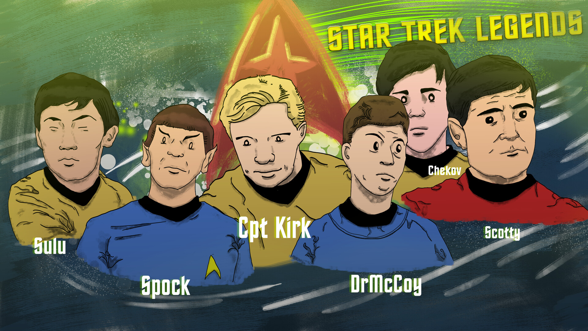 ArtStation Star Trek Legends The Enterprise Crew
