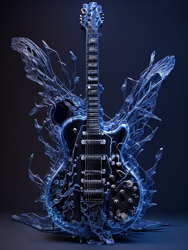 ArtStation - The mythical Ice Guitar