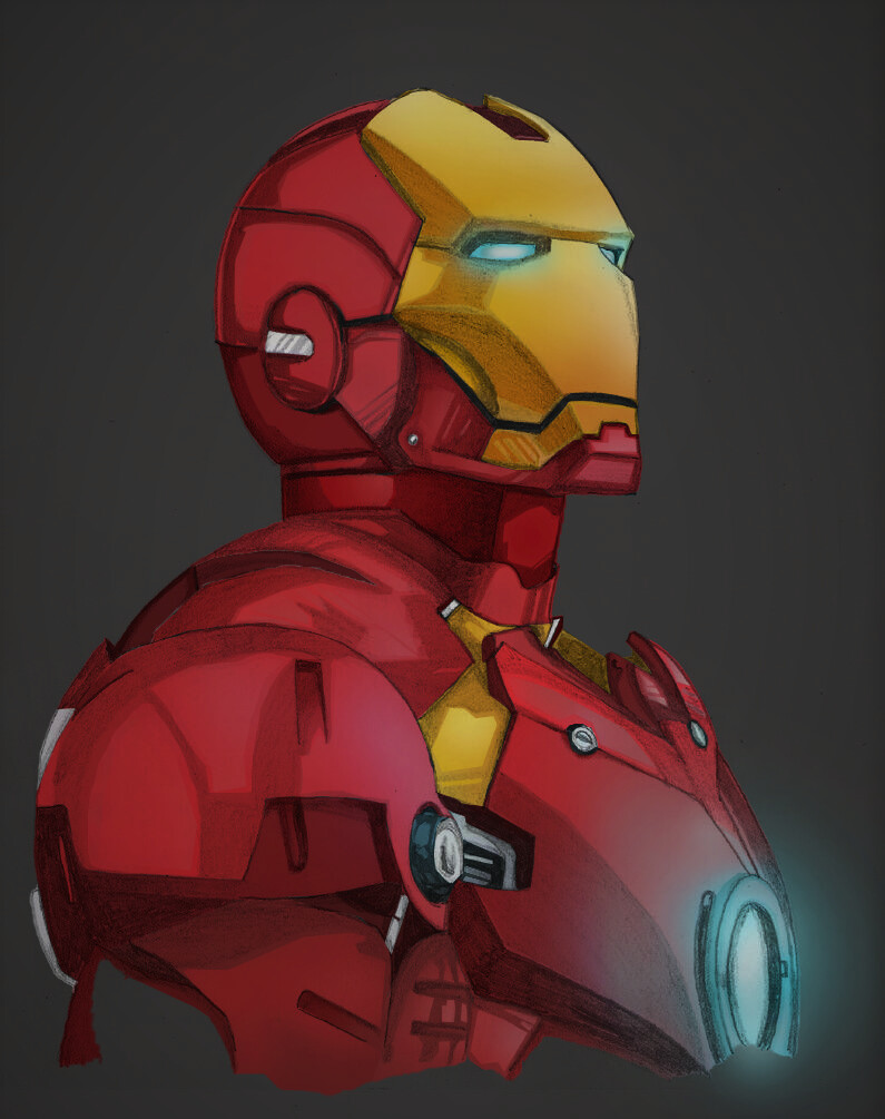 How to Draw Chibi Iron Man