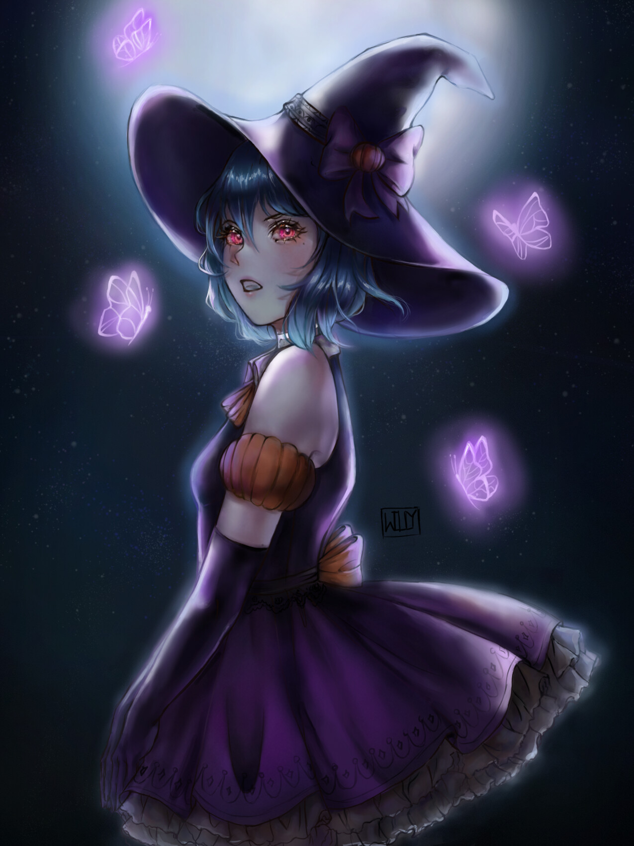 Anime witch on Craiyon