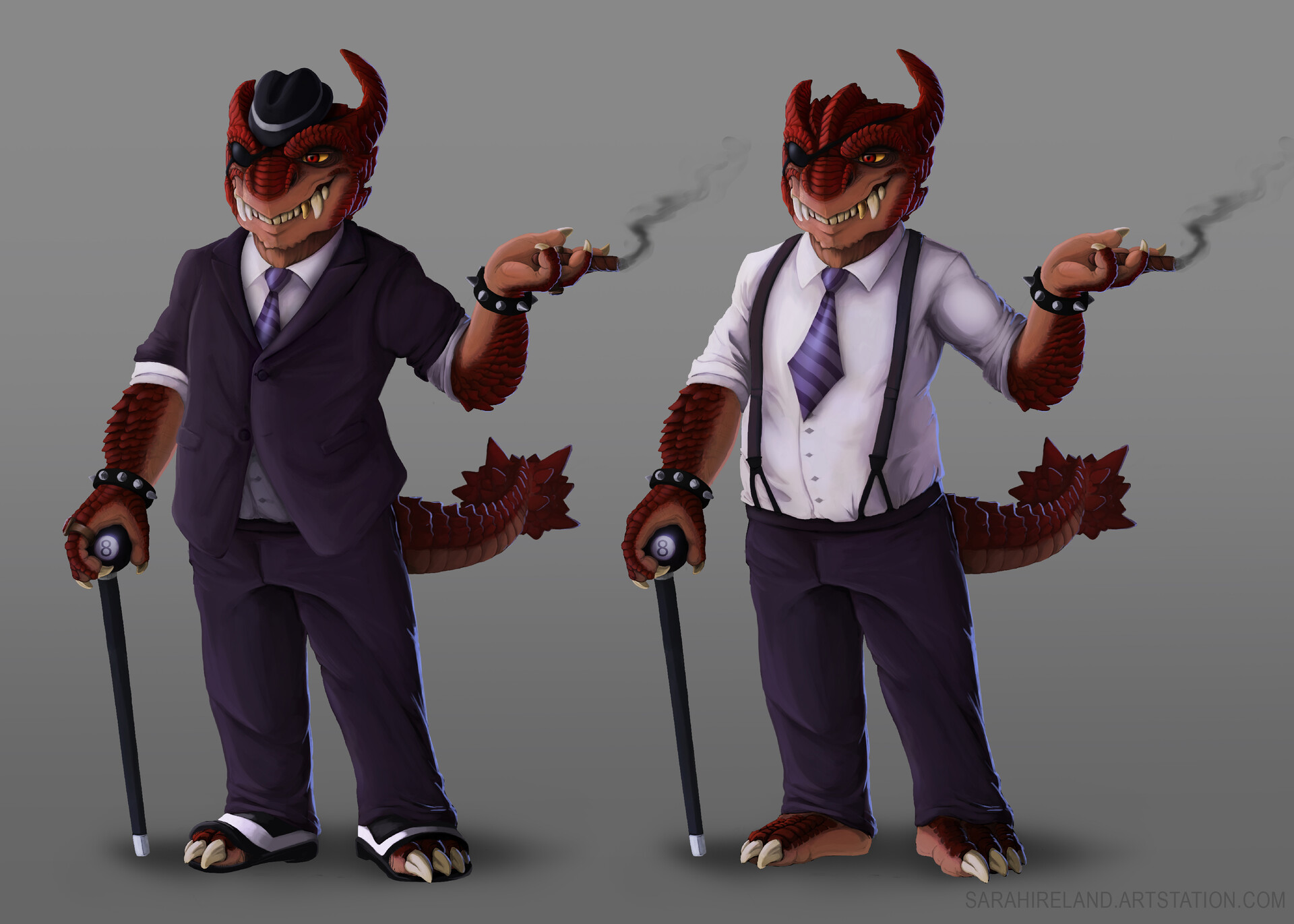 ArtStation He probably owns a Pizzeria (villain design)