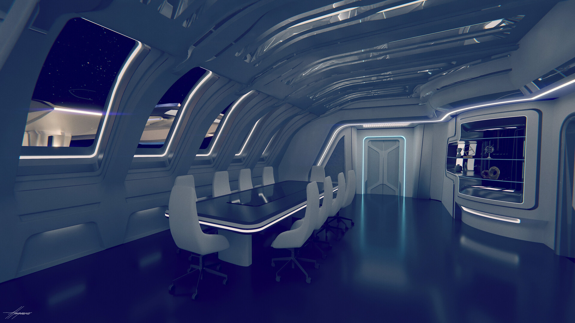 ArtStation - STAR TREK PICARD: Observation Room