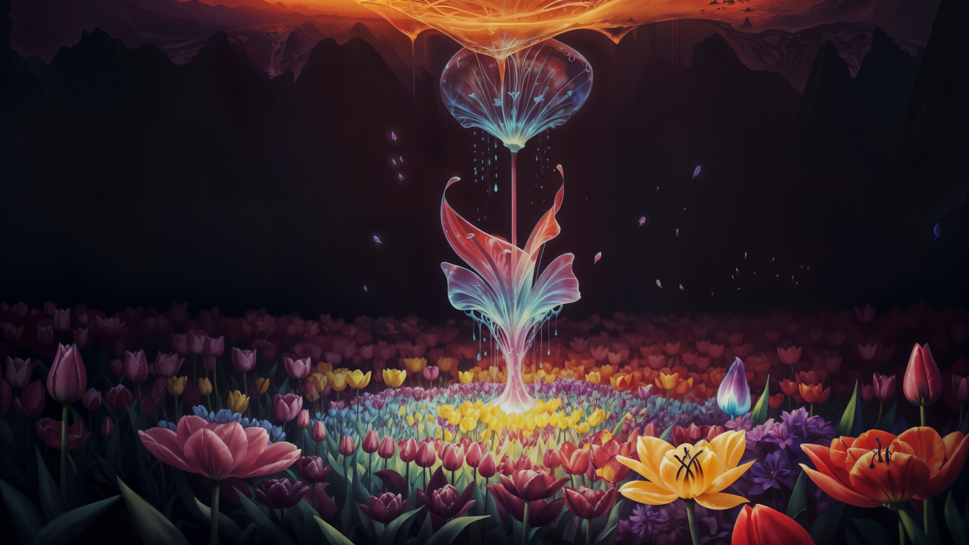 artstation-strange-plant-amongst-flowers